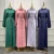 Import 2020 New fashion muslim shirt dress women long sleeve abaya with button islamic clothing from China