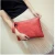 Import 2020 New Style Large Capacity Leather Envelope Bag Solid Color Women Handbag Fashion Ladies Oversized Wristlet Clutch Bag from China