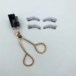 2020 New Style stainless steel eyelash curler and 2 pair magnet eyelash set