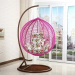 2020 Patio Rattan Garden Wicker Outdoor Furniture Double Seater Outdoor Hammock Egg Hanging Swing Chair