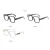 Import 2020 Ready Goods High Quality Logo Clear Men Wholesale Women PC Square Optical Frame Spectacle Eyeglasses Frames Eyewear 3849 from China