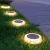 Import 2020 Solar Powered Disk Lights LED Solar Pathway Lights Outdoor Waterproof Garden Landscape Lighting for Yard Deck Lawn Patio from China