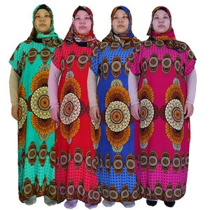 2020 Wholesale African Design Dresses Islamic Clothing Modest Women Ethnic Dress Floral Pattern Abaya