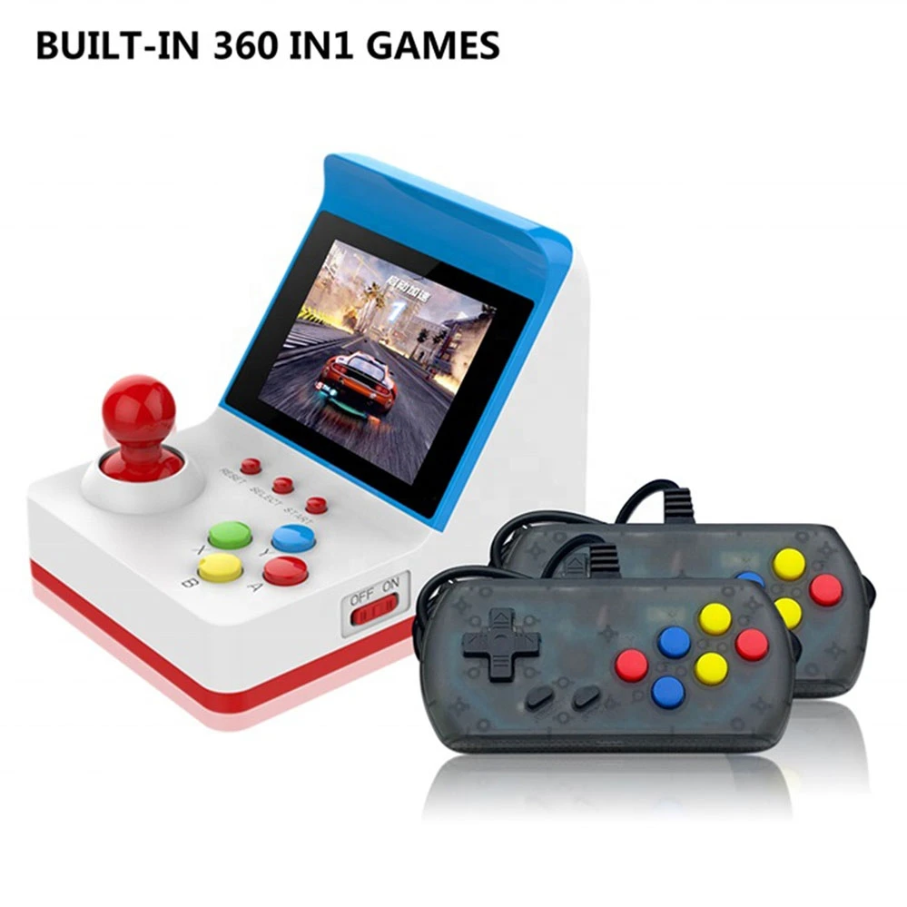 2021 hot sell Family Classical Mini 8 Bit Retro Game Console with Two Free Gamepads build in 360 FC Games handheld Game player