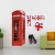 Import 2021 new British style telephone booth high-heeled shoes designs pvc removable adhesive sticker home decor from China