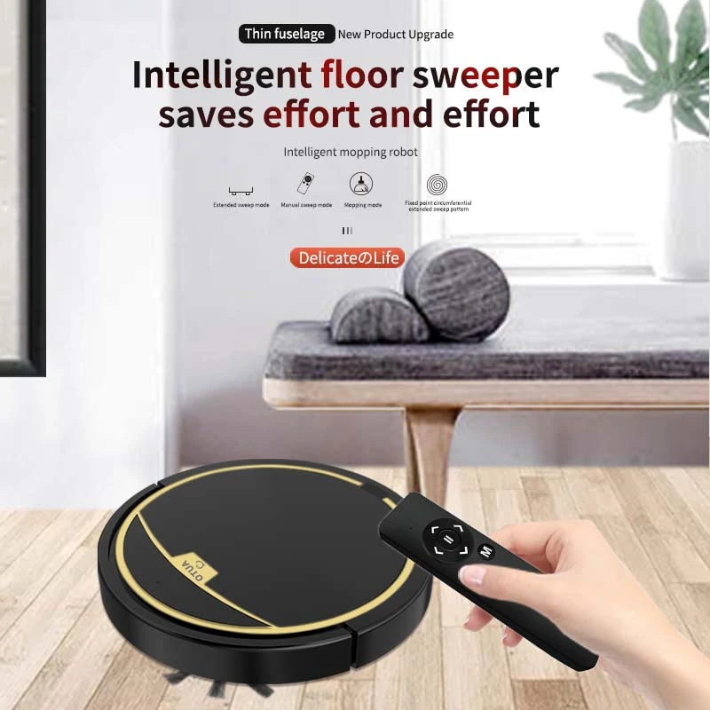 2021 Vacuum Cleaners RS300 Automatic Wet and Dry Robot Aspirapolvere Sweet and Mop With Water Tank Smart Robot Vacuum Cleaner