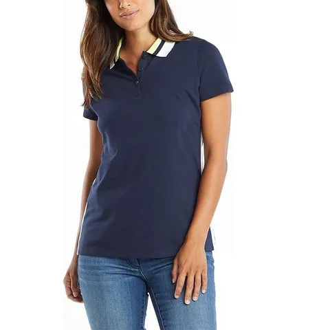 2024 Hot Selling Womens High Quality polo t-shirts Custom Logo Emb Golf Polo T shirt Short Sleeve for women from Bangladesh