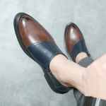 2024 New Slip on Men Dress Shoes Oxfords Fashion Business Dress Shoes New Leather Suits Shoes