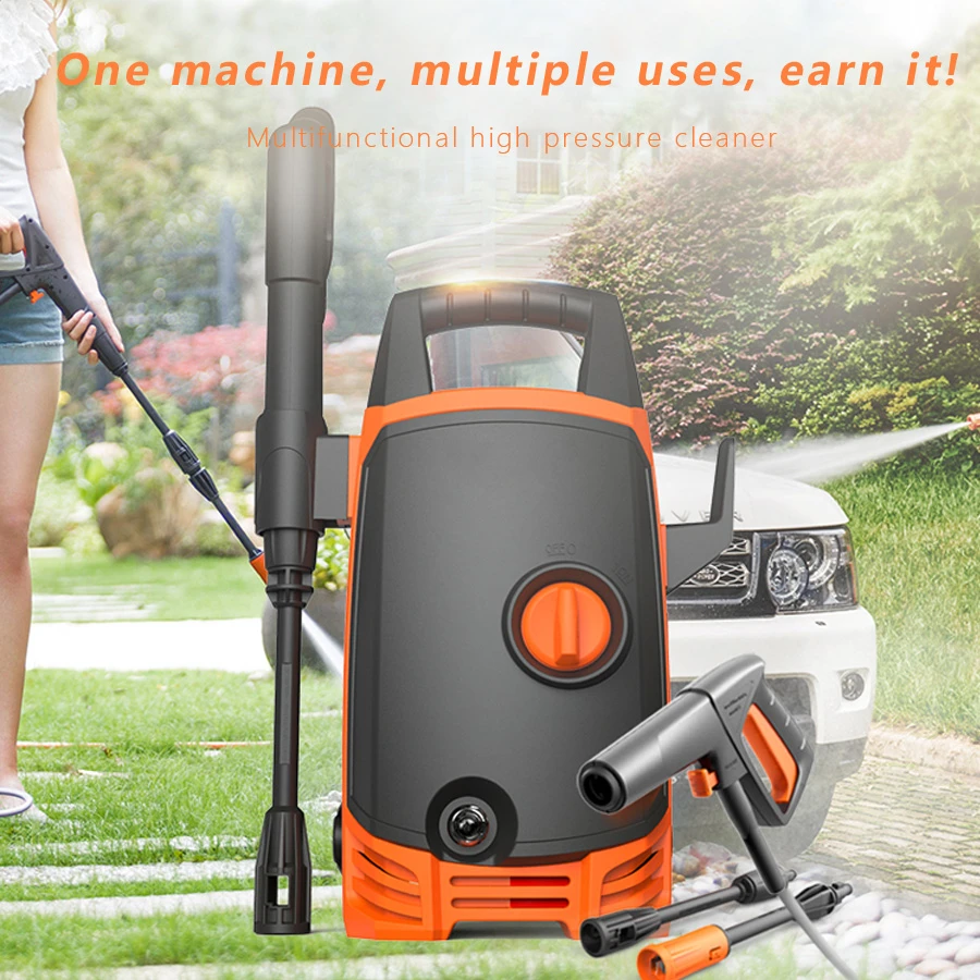 220-240V Home Portable, Car Washing High Pressure Steam 900W 120Bar Power Wireless Car Washer Pump Machine/