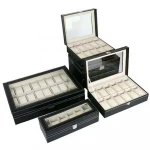 24 slot leather watch case watch box luxury watch storage box with different color options from Nanhai,Foshan,Guangdong,China
