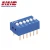 Import 2.54mm 2 positions (SPST) gold-pin DIP switch from Taiwan