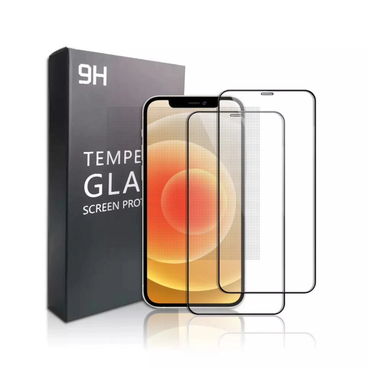 2.5D 9H Anti-Shocking And Explosion Tempered Glass For Iphone 12 Silk Tempered Glass Screen Protector