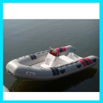 2.7m Light Gray Rigid Hull Fiberglass Cabin Cruiser Boat
