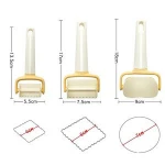 3 pcs Set Rolling Angel, Roller Knife Cookie Round Knife Square Cookie Mold Cake Tool