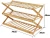 Import 3 Tier Folding Wooden Stand Tower Installation Sturdy Door Storage Shelf Bamboo Multifunctional Shoe Rack Organizer Display from China