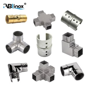 3 Way 90 Degree Corner Stainless Steel Flush Joiner Fit Square Pipe Connector 90 degree elbow