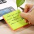 Import 3 x 3 inches square neon rainbow color fluorescent paper gum sticky note from China