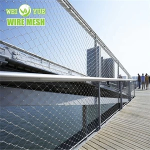 304/316 Strong stainless steel wire rope mesh wire rope fence mesh net for bridge protection zoo mesh