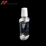 350ml Eco friendly portable clear leak proof hand soap oral liquid packaging plastic bottle empty mouth rinse mouthwash bottle