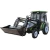 Import 35hp 40 hp 4WD 4x4 small farm machine equipment Price list cheap agricultural mini tractor with front end loader and backhoe from China