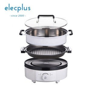 3.5L capacity travel portable hot pot multi-function Electric cooker national electric fry pan Electric Skillets