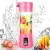 Import 380Ml Usb Rechargeable Blender Mixer 6 Blades Juicer Bottle Cup Juice Citrus Lemon Vegetables Fruit Smoothie Squeezers Reamers from China