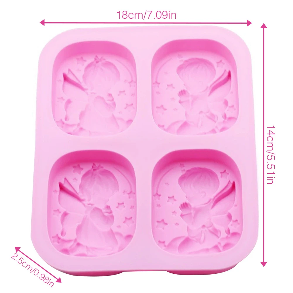 3D Handmade Soap Mold Silicone Multifunctional DIY Candle Cakes Jellies Puddings Baking Mold