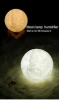 3D Moon Lamp Moonlight Humidifier with 3 Color Changing Night Light USB Air