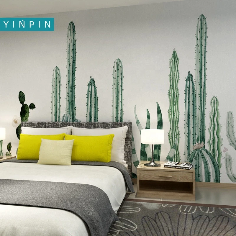 3D printing cactus wallpaper for Home sofa setting wal decor