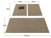 3G PVC coil Non-slip Car Floor Mat with Spike Backing