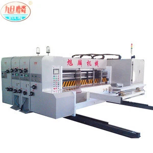 4 colors high speed Printing Slotting Die cutting Machine for cardboard