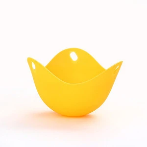 4 Colors Mini High Temperature Kitchen Supplies Resistance Silicone Egg Steamer Cups Cooker