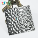 4 feet x 8 feet bright annealed stainless steel sheets stamped 3d design steel sheet for wall panel