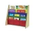 Import 4 Tiers Natural Primary Sling Wood Book Rack, Large Kids Toy Sling Book Display Organizer Bookshelf, Primary Colors from China