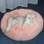 Import 40cm 120cm Wholesale custom donut waterproof soft plush pet dog bed and luxury cute fluffy round pet cat beds sofa from China