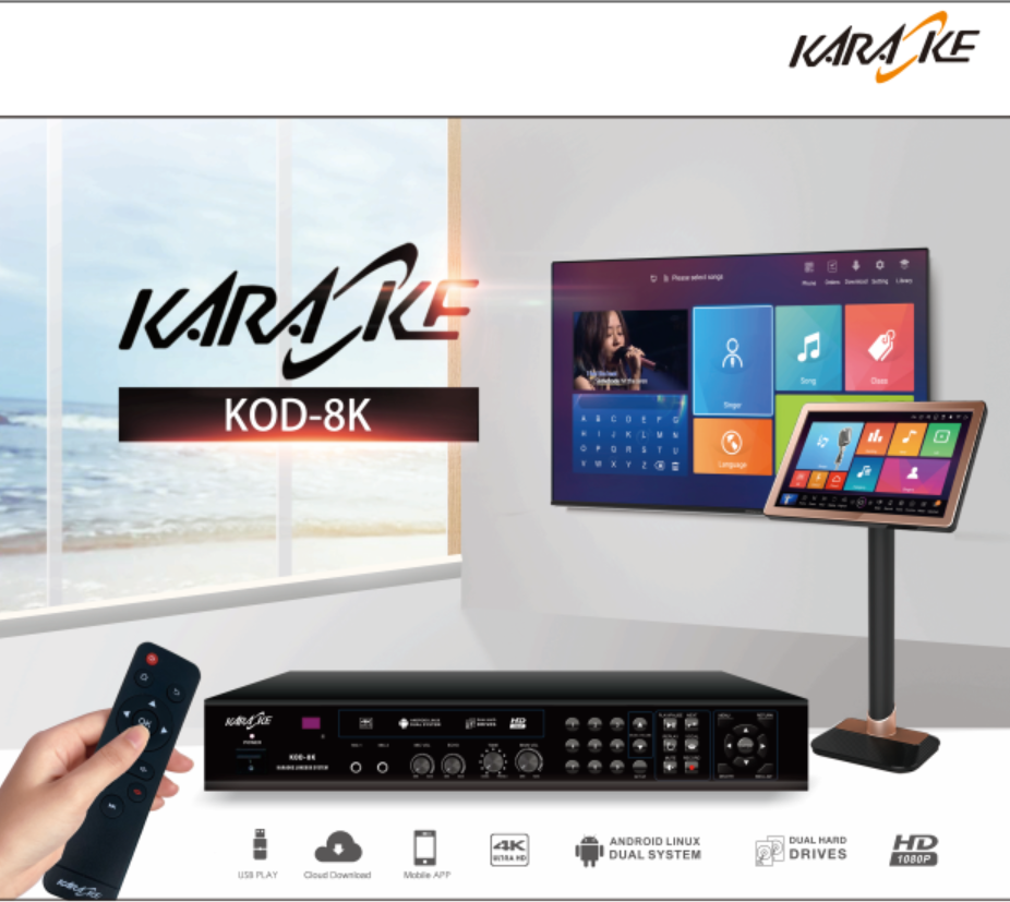 Buy 4k Karaoke Machine System Ktv Dual Hdd Jukebox Hot Android Player ...