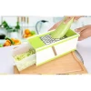 5 In 1 Multifunction Stainless Steel Kitchen Carrot Vegetable Cutter Grater