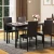 Import 5 Piece Dining Set Metal Dinette Set with Faux Marble Top 4 Dining Chairs Kitchen Dining Room Furniture table set from China