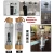 Import 550ml New Glass healing Gemstone Water Bottle and Wellness Glass with Stainless Steel Includes Protective Sleeve from China