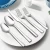 Import 60-Piece Silverware Set, Stainless Steel Flatware Set Service for 12, Tableware Cutlery Set for Home Restaurant Party from China