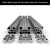 Import 6063 t-5 slot aluminum profiles c beam liner extrusion 4080 v slot rail aluminium beams frame for construction from USA