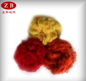 6D*76mm chemical regenerated polyester staple fiber for wool spinning use