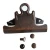 Import 78mm rusted reddish bronze age clips bulldog clip metal butterfly clipboard clip for restaurant menus from China