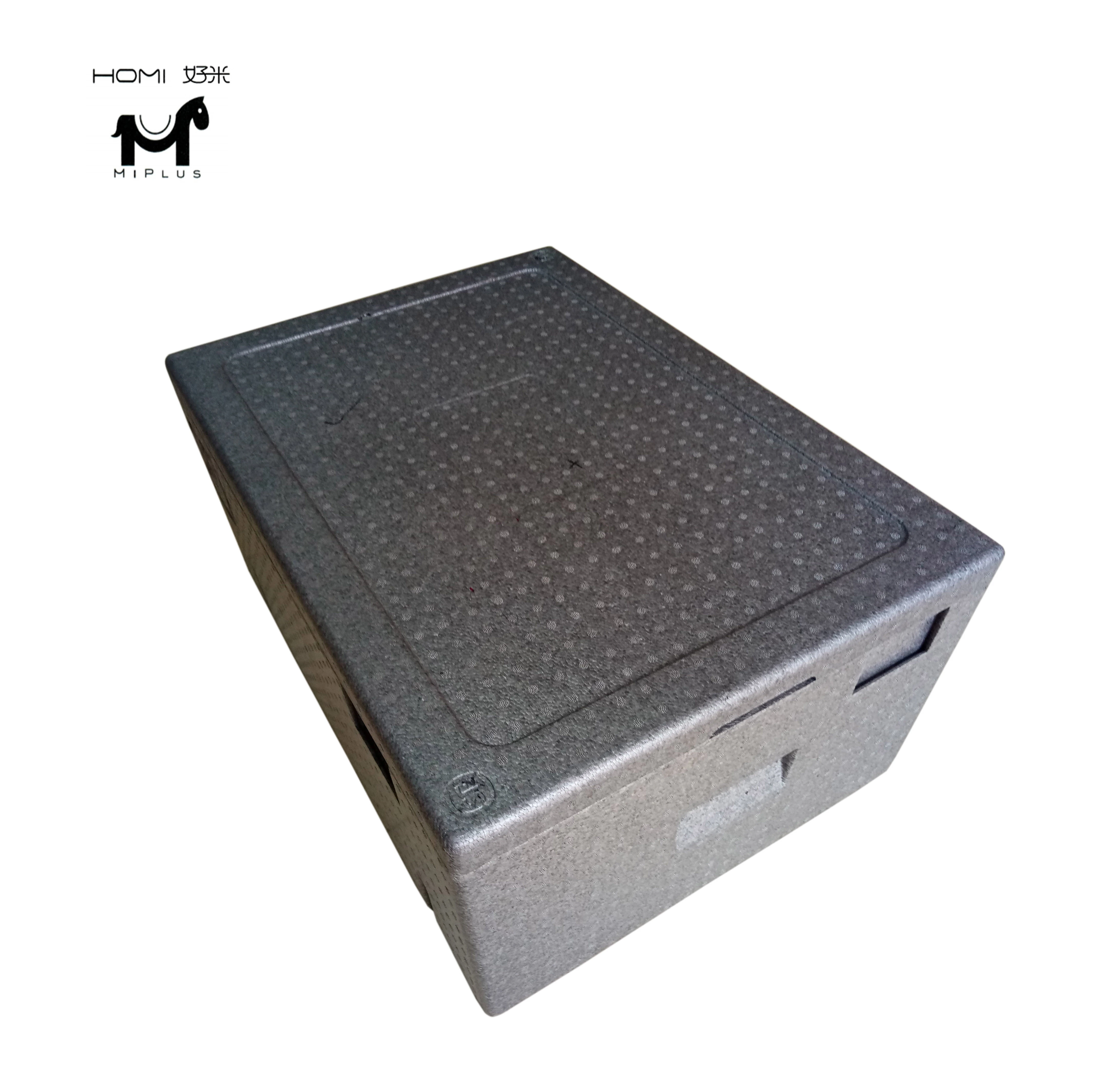 82 Liter Food Grade EPP Material OEM Welcomed Popsicle Fish  Frozen Food Delivery Cooler Box Insulated Thermal