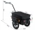 Import 90L Bicycle Bike Cargo Trailer Steel Carrier Storage Cart Wheel Runner with plastic bin from China