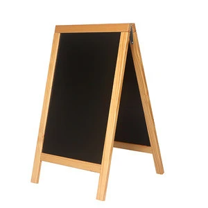 A-Frame Foldable Chalkboard Sidewalk Display Sign Board With Double-Sided For Classroom Teaching Blackboard