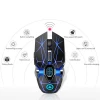 A7 Rechargeable Wireless Silent Mouse LED Optical USB Mechanical 1600DPI Gaming Mouse For PUBG Gamer