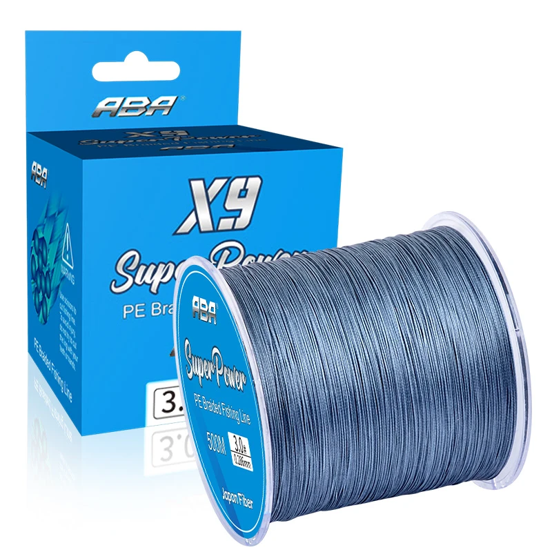 ABA 500M 9 strands PE braided rock long super strong fishing wire