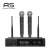 Import Accuracy Pro Audio UHF-301 Amazon Hot Sale 2 Channels UHF Wireless Handheld Microphone For Karaoke And Meeting from China