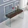 Acrylic Console Table Set Wood Console Table Drawer Entryway Table Hallway Console